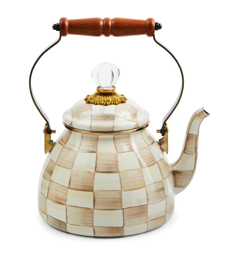 MacKenzie-Childs enamel tea kettle 1.89L, imported from the UK
