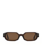 Ahlem Jules angular rectangle sunglasses, UK version