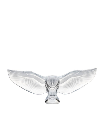Harrods Lalique Barn Owl Crystal Sculpture- Buy online at McGrocer