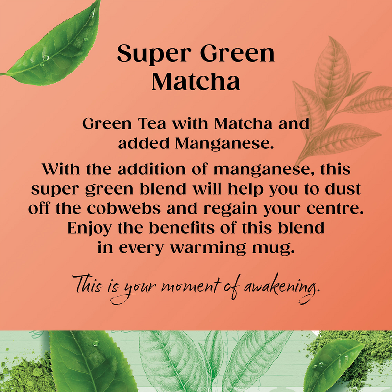Twinings Super Green Matcha Tea Bags 20 (British brand)