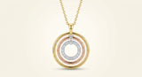 Cartier Mixed Gold and Diamond Trinity Necklace