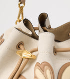 Jimmy Choo medium Cinch bucket bag in recycled canvas (British brand)