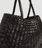 Dragon Diffusion small leather woven Santa Croce tote bag - British product