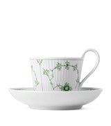 Harrods Royal Copenhagen Green Fluted Plain Porcelain Cup and Saucer Set- Buy online at McGrocer