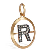 Harrods Annoushka Yellow Gold and Diamond Initial R Pendant- Buy online at McGrocer