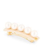 Alexandre de Paris oversize pearl-detail hair clip 6cm, imported from the UK