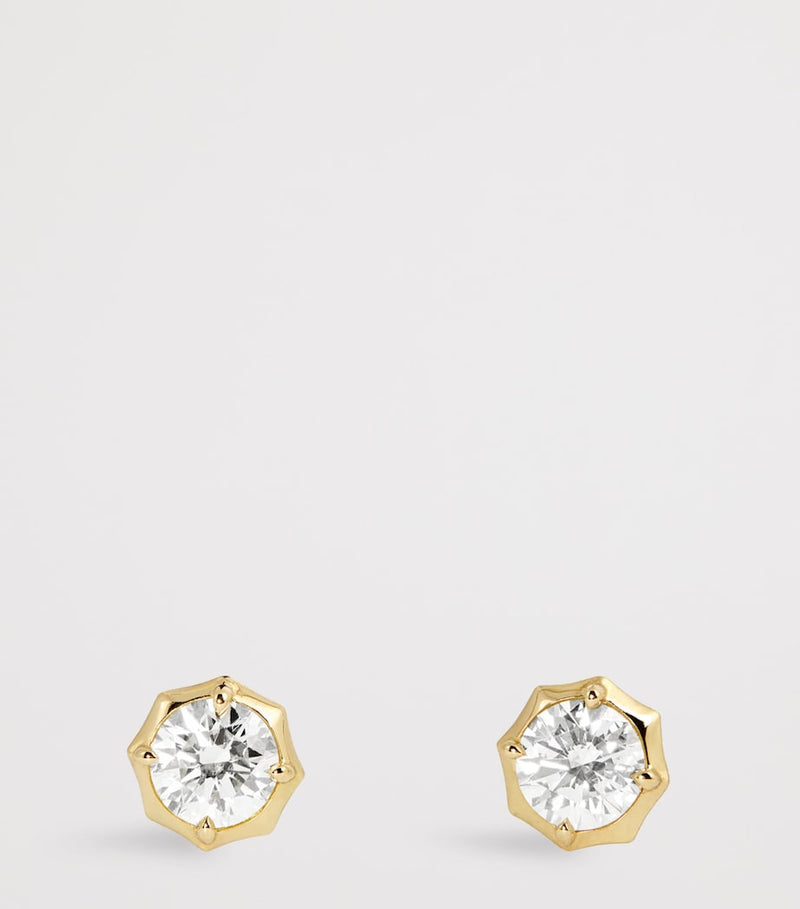 Jade Trau Sophisticate diamond stud earrings, imported from the UK