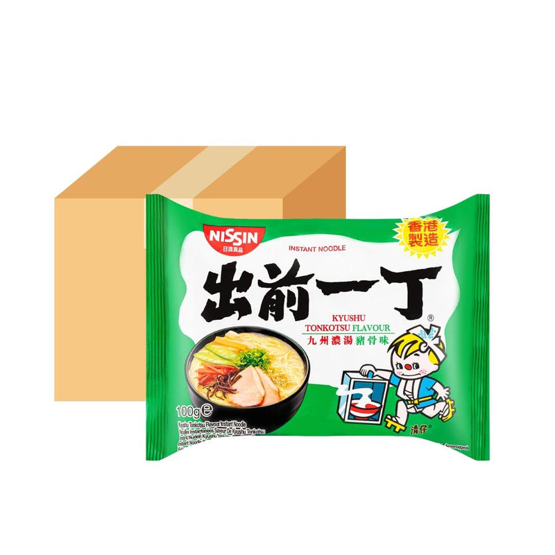 Nissin Kyushu Tonkotsu instant noodles case of 30 - British product
