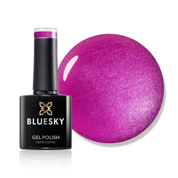 Bluesky gel nail polish Paradise Pink Shimmer - British product