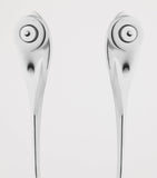 Givenchy Spike Earrings silver tone drop design, UK version