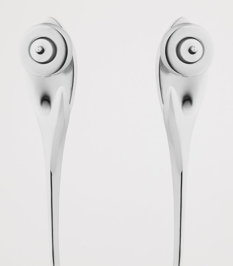 Givenchy Spike Earrings silver tone drop design, UK version