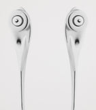 Givenchy Spike Earrings silver tone drop design, UK version