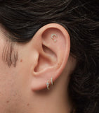Maria Tash diamond moon stud earring 5.5mm (British brand)