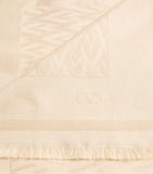 Valentino Garavani silk-wool scarf neutral, UK version