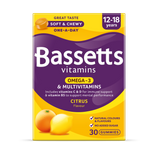 Holland & Barrett Bassetts Omega-3 & Multivitamins 12-18 Citrus Gummies 30- Buy online at McGrocer