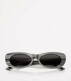 Jimmy Choo oval logo sunglasses grey acetate (British brand)