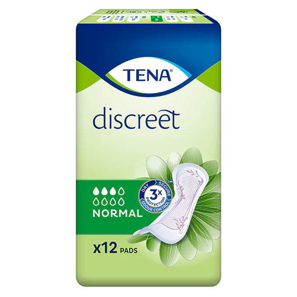 TENA Normal Incontinence Pads 12 pack (British brand)
