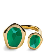 Harrods Monica Vinader Gold Vermeil and Onyx Open Ring- Buy online at McGrocer