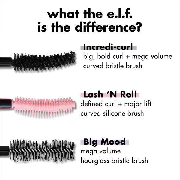 e.l.f. Incredi-curl Curling Mascara pitch black imported from the UK