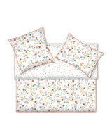 Harrods Floral Print Super King Duvet Cover with Button Fastening, 260cm x 220cm- Buy online at McGrocer