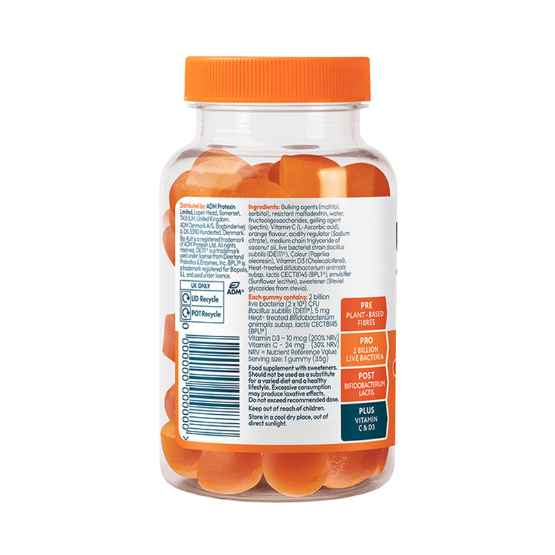 Bio-Kult 3-in-1 Biotic Blend Orange Flavoured Gummies 30 Pack - British product