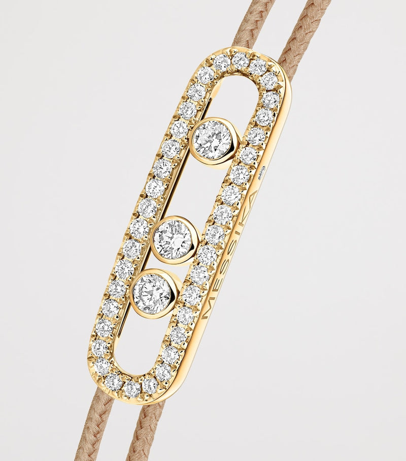 Messika yellow gold diamond bracelet 0.26ct, UK version