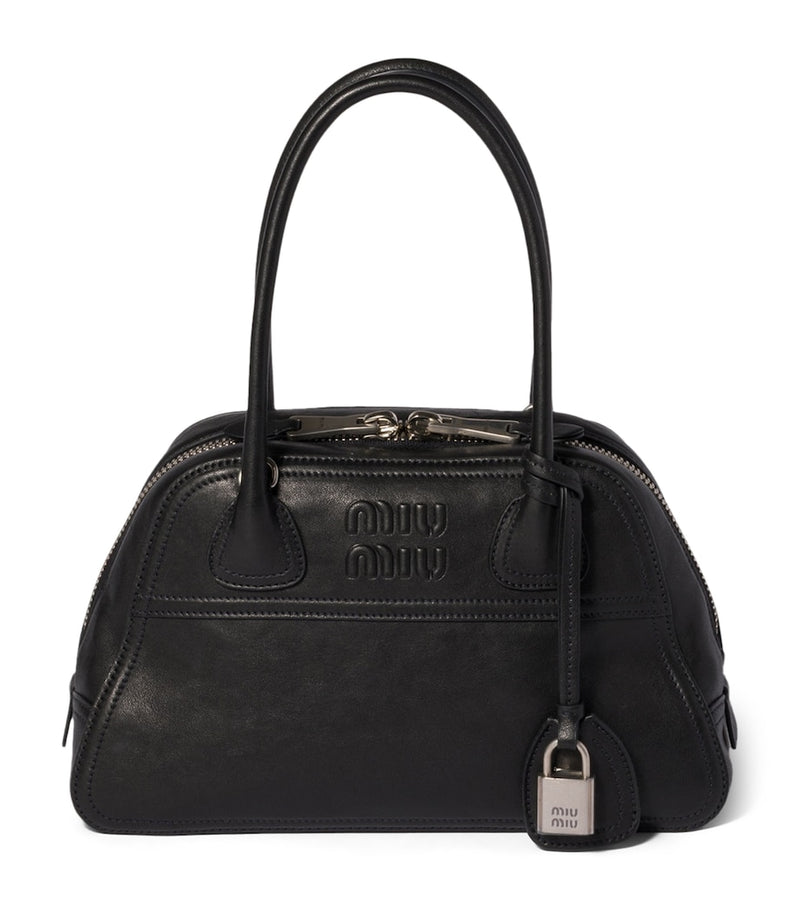 Miu Miu Vivant top-handle bag in nappa leather (British brand)