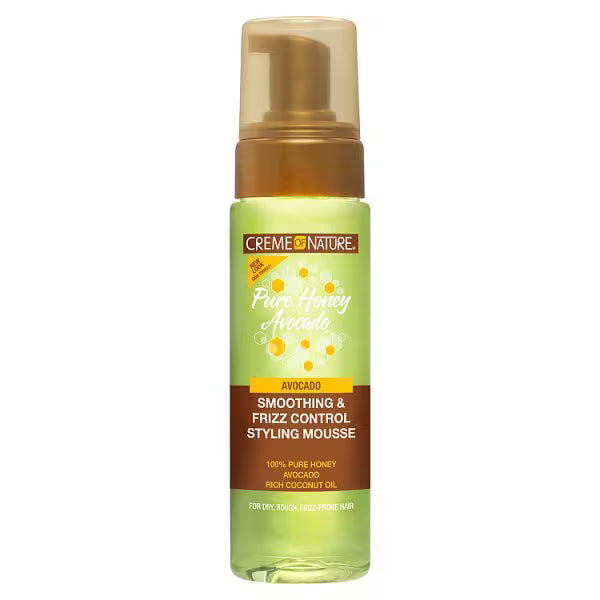 Creme of Nature honey avocado styling mousse 207ml - British product