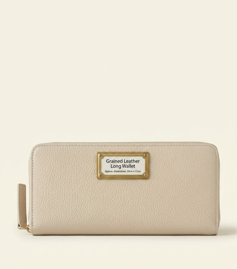 Mulberry leather purse with plaque, imported from the UK