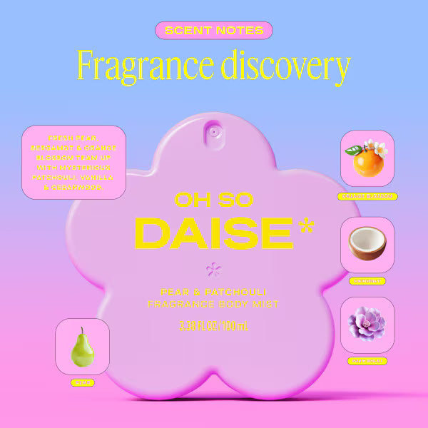 Daise Fragrance Body Mist Pear & Patchouli 100ml