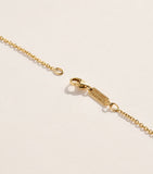 Suzanne Kalan yellow gold emerald pendant necklace adjustable chain, imported from the UK