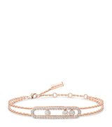 Harrods Messika Move Classique Rose Gold and Diamond Pavé Bracelet (0.65ct)- Buy online at McGrocer