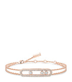 Messika Move Classique rose gold diamond pavé bracelet 0.65ct, UK version
