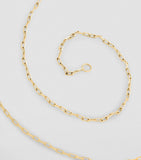 Jade Trau yellow gold chain necklace, imported from the UK