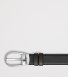 Montblanc reversible leather belt with horseshoe buckle - British product