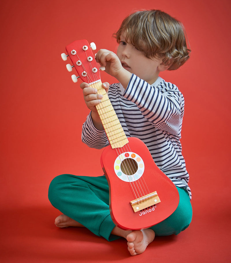 Janod My First Guitar Confetti toy guitar (British brand)