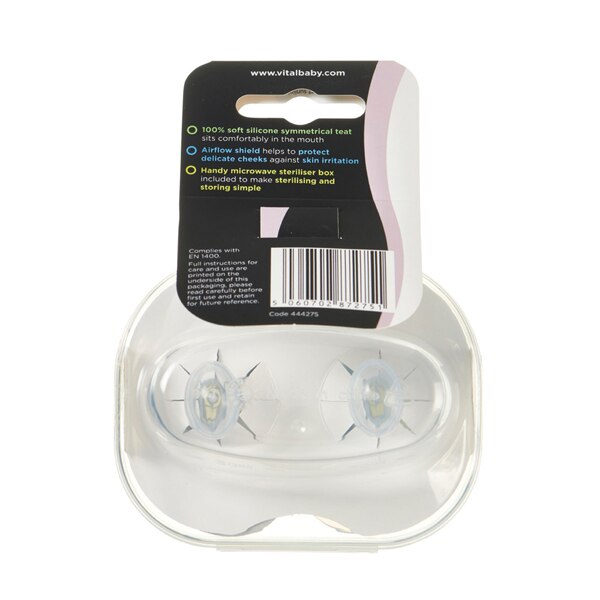 Vital Baby Airflow Soother 6-18 mth 2 PK GOODS Superdrug