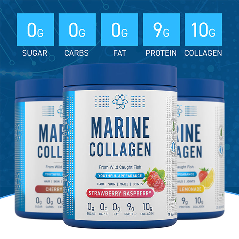 Applied Nutrition Marine Collagen Strawberry Raspberry 300g - British product