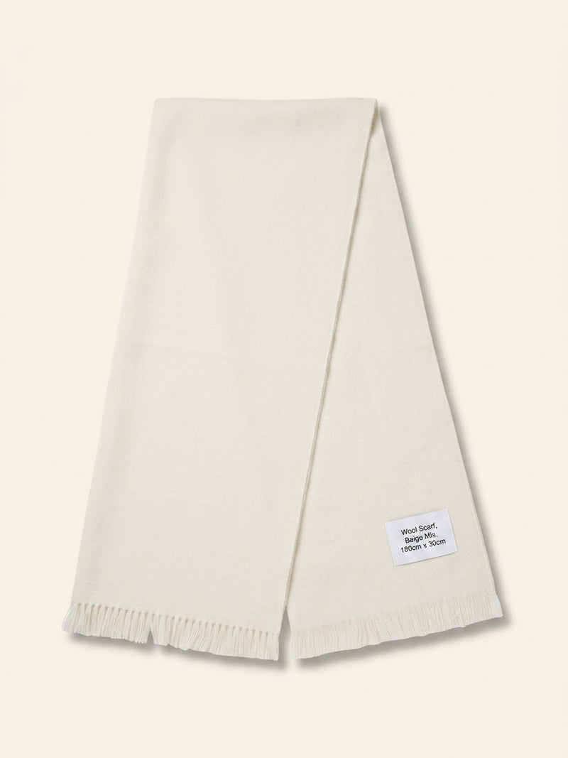Burberry knitted brand-print wool scarf, imported from the UK