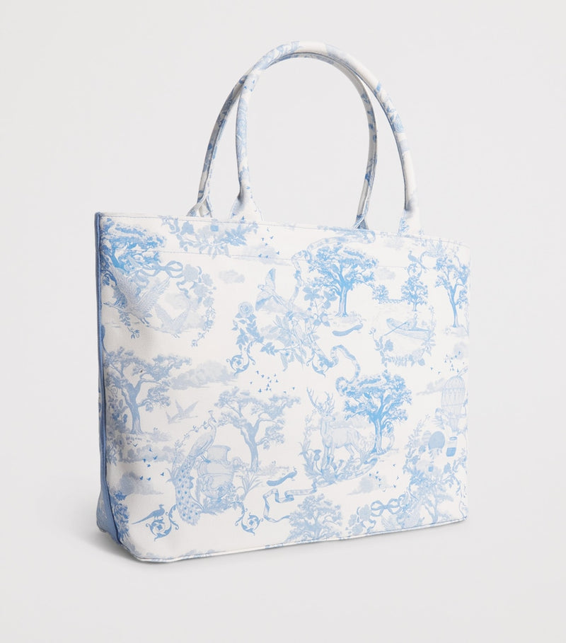 Harrods medium toile print tote bag (British brand)