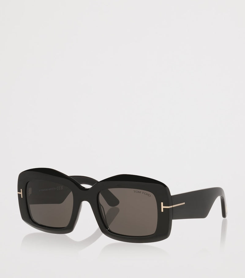 TOM FORD Venetia sunglasses acetate square frame, imported from the UK