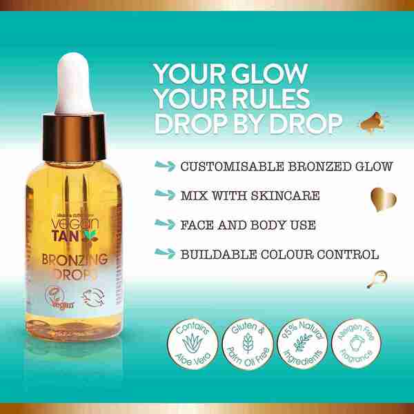 VeganTan bronzing drops mix-in 50ml, British product