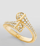 MARLI New York Cleo ring in yellow gold with diamonds, UK version
