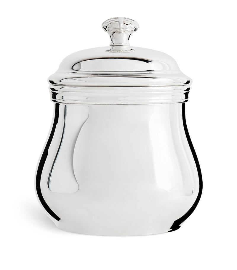 Christofle silver-plated 3-piece tea set with wooden handles - British product
