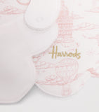 Harrods cotton balloon bib set of 2, imported from the UK