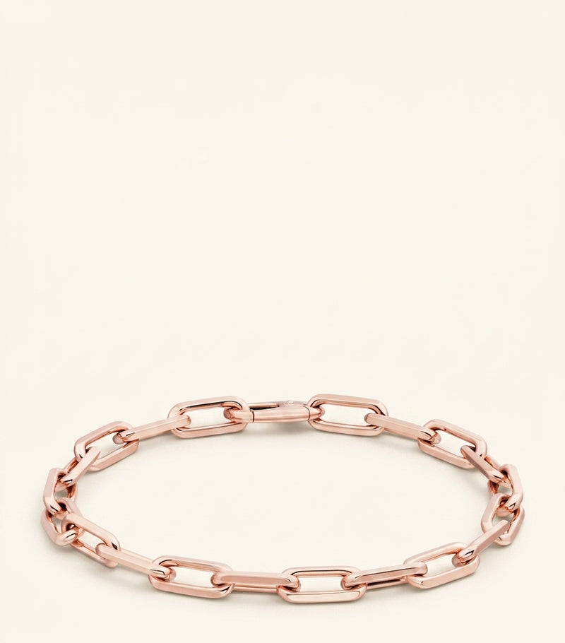 Cartier Santos chain bracelet rose gold, UK version