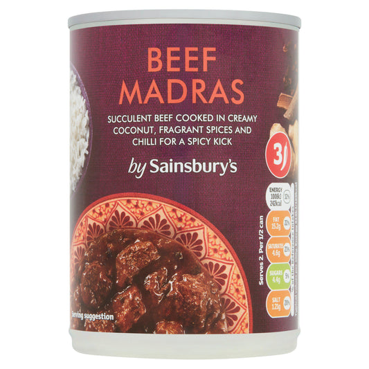 Sainsbury's Beef Madras Curry 392g GOODS Sainsburys   