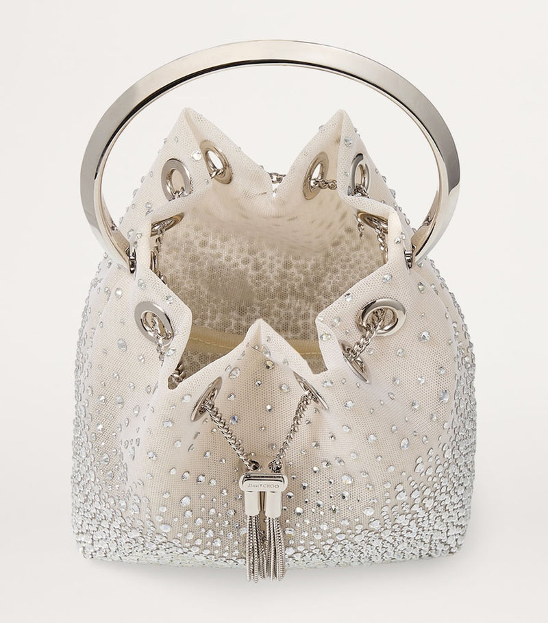 Jimmy Choo Bon Bon crystal embellished top handle bag, UK version