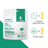 brain feed vegan DHA capsules 600mg 60 count, imported from the UK