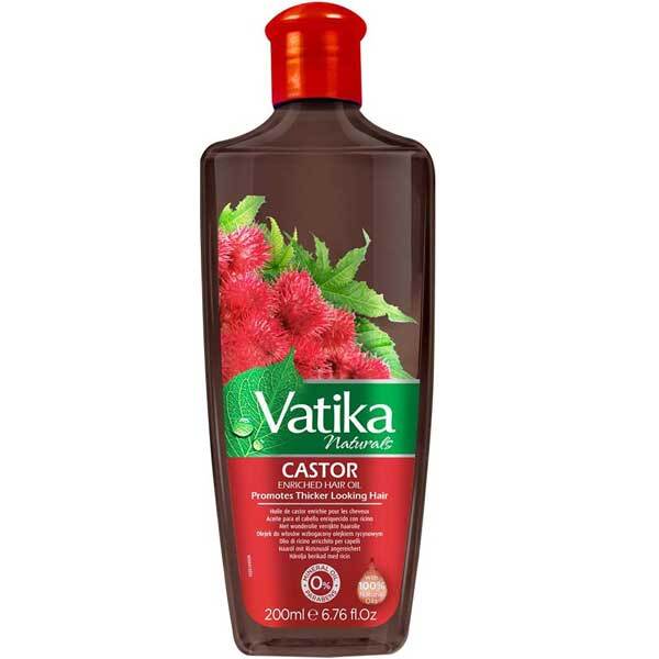 Dabur Vatika Castor Enriched Hair Oil bottle - British product